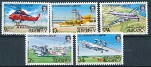 Alderney Mi.18-22 czyste**