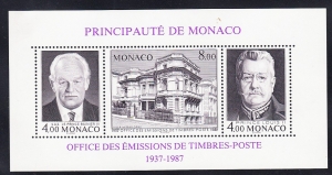 Słania - Monaco Mi.1820-1822 Blok czysty**