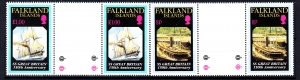 Falkland Islands Mi.592-593 parki rozdzielone międzypolem czyste**