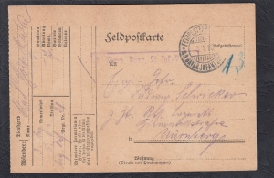Feldpost kartka 1916 rok