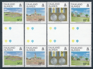 Falkland Islands Mi.561-564 parki rozdzielone międzypolem czyste**