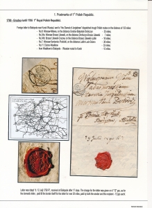Grodno koperta listu 1795 rok