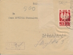0346 No B5 koperta listu poleconego cenzura 