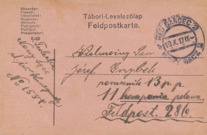 KUK Feldpost Nowy Sącz kartka 1917 rok