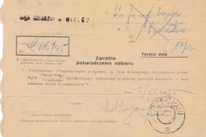 Przecław stempel prowizoryczny 1945 rok