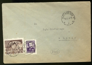0474+481 list stempel Wałbrzych 1 1949 rok