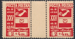 0369 B9 kropka pod "M" Morska parka rozdzielona pustopolem czyste**