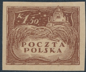 0081 axA ciemnobrązowy czysty** Wydanie w walucie koronowej