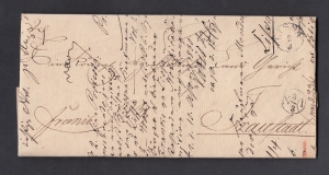 Leszno-Wschowa obwoluta listu z treścią 1830 rok