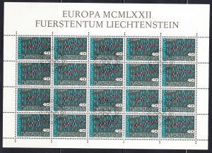 Liechtenstein Mi.0564 arkusz kasowany