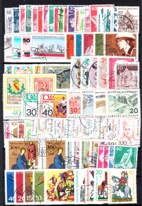 Bundesrepublik zestaw znaczków kasowanych