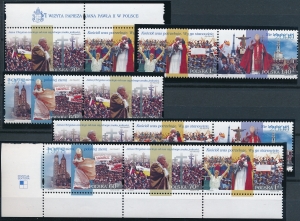 3620-3623 zestaw kombinacji czysty** VI Wizyta Papieża Jana Pawła II w Polsce