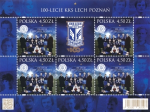 5203 Arkusik czysty** 100-lecie KKS Lech Poznań