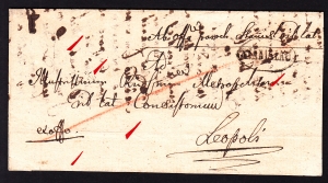 Stanisławów-Lwów obwoluta listu 1831 rok