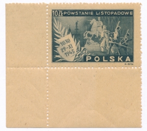 0387 czysty** 115 rocznica Powstania Listopadowego