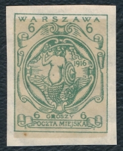 Poczta Miejska Warszawa IV A gwarancja czysty**