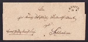 Legnitza ( Legnica ) obwoluta listu 1835 rok