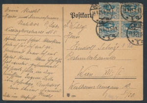 Plebiscyty Górny Śląsk fi.18 kartka stempel Racibórz 1921 rok