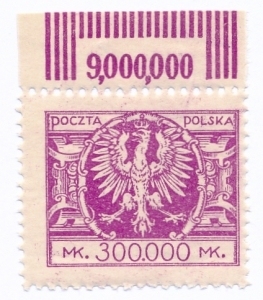 0178 m papier średni ZG 11½:11¾ czysty** Duży orzeł ma tarczy barokowej