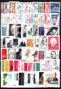Bundesrepublik zestaw znaczków kasowanych