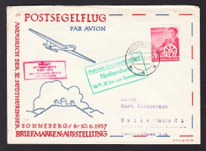 DDR Poczta Szybowcowa 1957 rok