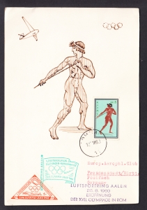 Grecja poczta lotnicza Olimpiada Rzym 1960 rok