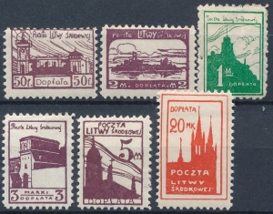 Litwa Środkowa D1-6 B czyste*