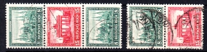 Deutsches Reich Mi.451+450 zestaw znaczków kasowanych do kombinacji