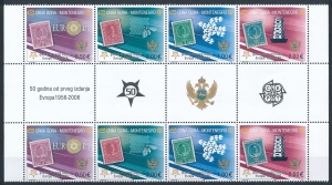 Montenegro Mi.0108-111 I paski rozdzielone międzypolem czyste**
