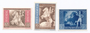 Deutsches Reich Mi.820-822 czyste**