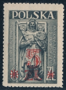0418 a nadruk czerwony czysty**