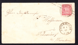 Norddeutscher Bund U1 Swinemunde-Petersdorf 1869 rok