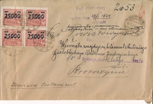 0169 II koperta listu urzędowego 1924 rok