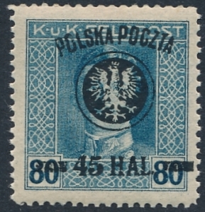 0025 b nadruk niebieskawoczarny ZL 12½ gwarancja czysty**