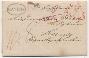 Wurzburg obwoluta listu 1842 rok