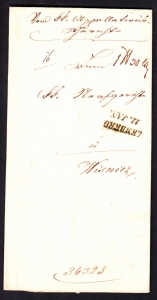 Lwów-Wiśnicz obwoluta listu 1833 rok