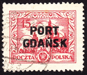 Port Gdańsk 14 a IIx B3 cienkie K kasowany gwarancja+opis