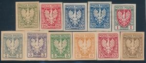 0055-65 czyste * Orzeł na tarczy heraldycznej