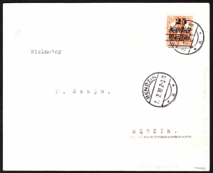 0013 koperta listu miejscowego 1919 rok