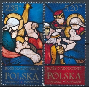 4594-4595 czyste** Boże Narodzenie