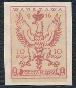 Poczta Miejska Warszawa V A gwarancja niekatalogowany czysty**