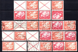 Deutsches Reich Mi.503+504 zestaw znaczków kasowanych do kombinacji