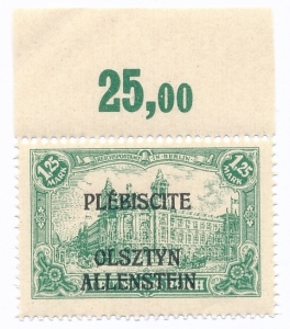 Olsztyn 11 a żółtozielony margines czysty** I wydanie przedrukowe