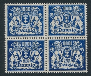 WMG 149 w czwórce czyste** Wydanie obiegowe - herb Gdańska