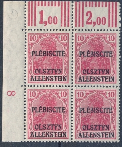 Plebiscyty Olsztyn 02 różowoczerwony czwórka margines czysta**