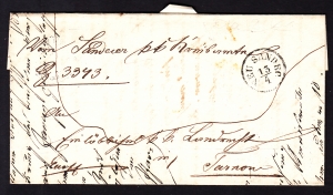 Nowy Sącz - Tarnów obwoluta listu 1853 rok