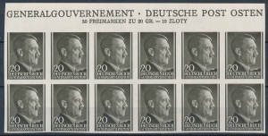 GG 077 nieząbkowane górny margines Deutsche Post Osten czyste**