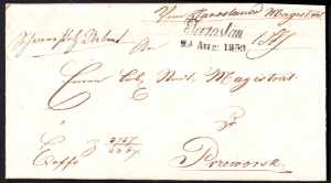 Jarosław-Przeworsk obwoluta listu 1840 rok