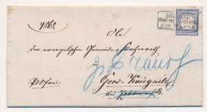 Wrocław ( Breslau ) obwoluta listu z treścią 1874 rok