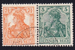 Deutsches Reich Mi.099+85 S 3 ab kasowane